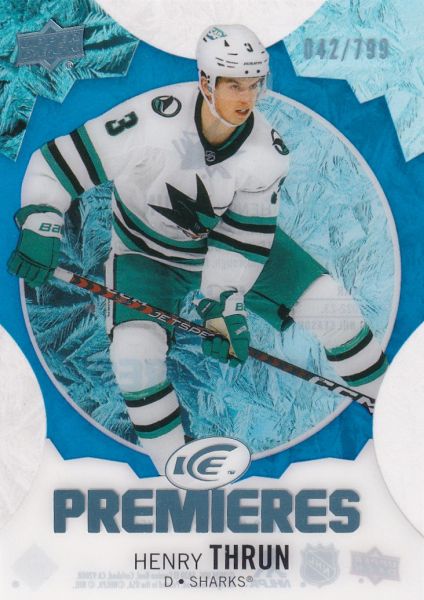 insert RC karta HENRY THRUN 23-24 UD Ice Premieres Blue /799